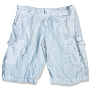 ⭐️GAP White Linen Cargo Shorts